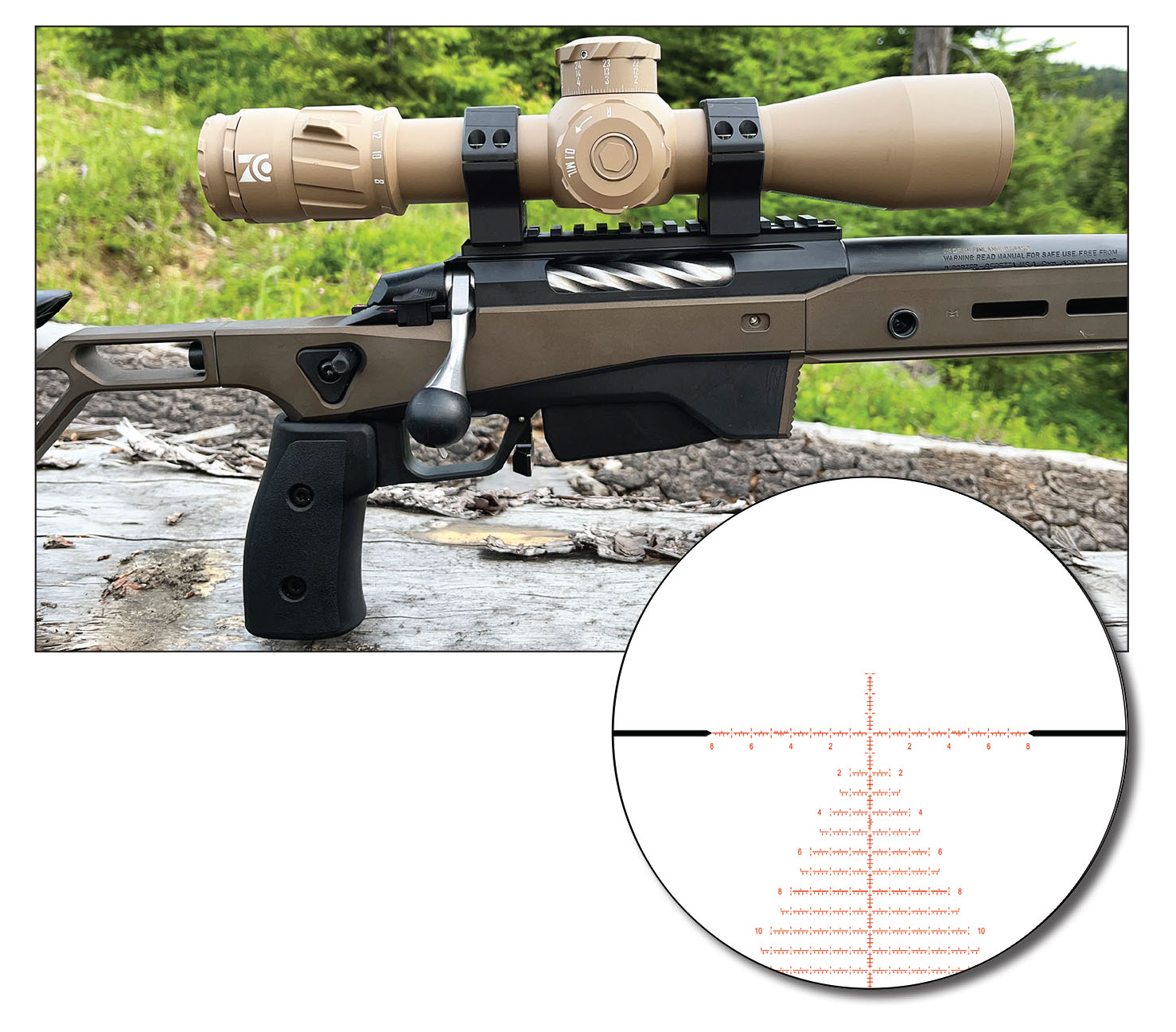 Zero Compromise Optic’s ZC420 was tested atop a  Tikka T3x Ace Sport chambered in 6.5 Creedmoor. This proved an ideal pairing, whether running a PRS course or hunting mountain game.